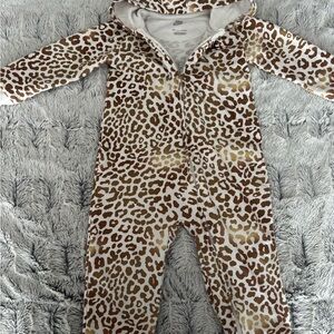 Nike Leopard Print Kids One Piece Footie